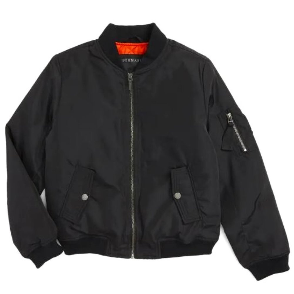 Bernardo Girls' Black Bomber Jacket